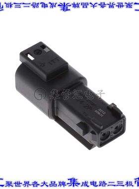 IT04-2P-006-N 矩形连接器外壳2POS插座公形引脚黑色自由悬挂