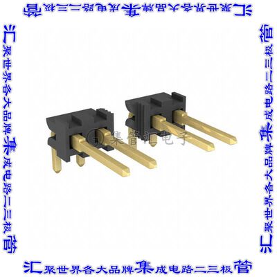 1-87233-0 针座连接器10POS接头2.54mm公形插针通孔直角镀金