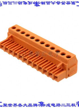 1357060000 端子块连接器12POS插头母插口5.08mm橙色自由悬挂