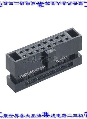 M50-3300842 矩形连接器16POS插座2排1.27mm母插口IDC镀金自由悬