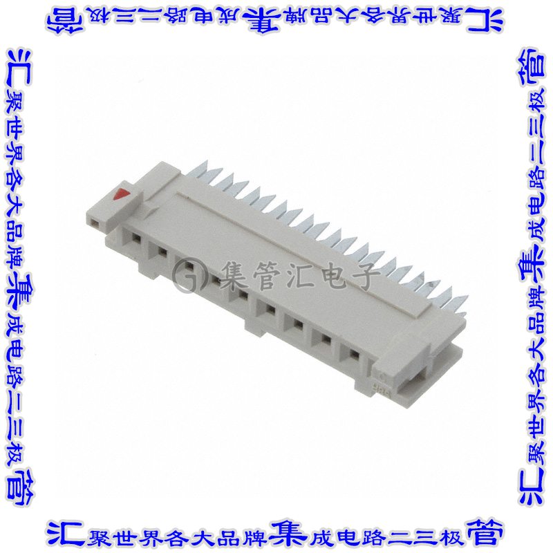 DF1-10S-2.5R28(05) 矩形连接器10POS插口2.5mm母插口棕色IDC锡自