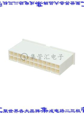 2-2296206-4 矩形连接器外壳24POS插头2排4.2mm公形引脚天然色自
