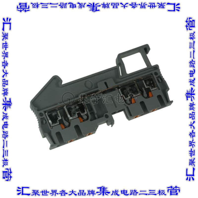 3209578 端子块连接器4POS馈通式5.2mm灰色12-26AWG
