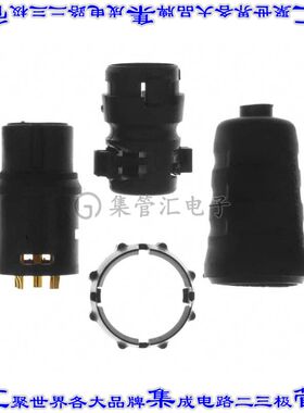 EN3C5FX 圆形连接器5POS插头母插口焊杯镀金自由悬挂