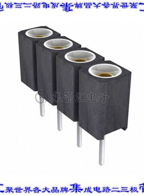 310-87-104-01-640101 针座连接器4POS插座2.54mm母形插口通孔直