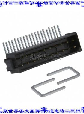 M80-8412042 针座连接器20POS接头2排2mm公形插针通孔直角镀金