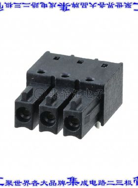 1830427 端子块连接器3POS接头母型插口3.5mm黑色90DEG通孔