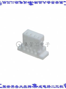 1CH-A-04 矩形连接器外壳4POS插座1mm母形插口白色自由悬挂