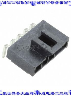 1053131105 针座连接器5POS接头2.5mm公形插针通孔直角锡