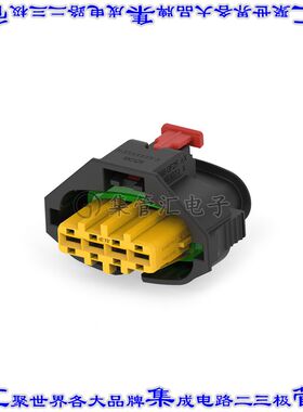 2345394-2 矩形连接器外壳4POS插头5mm母形插口黑色自由悬挂