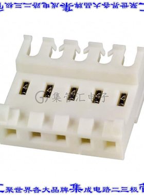 3-644468-5 矩形连接器5POS插座3.96mm母插口白色IDC锡自由悬挂