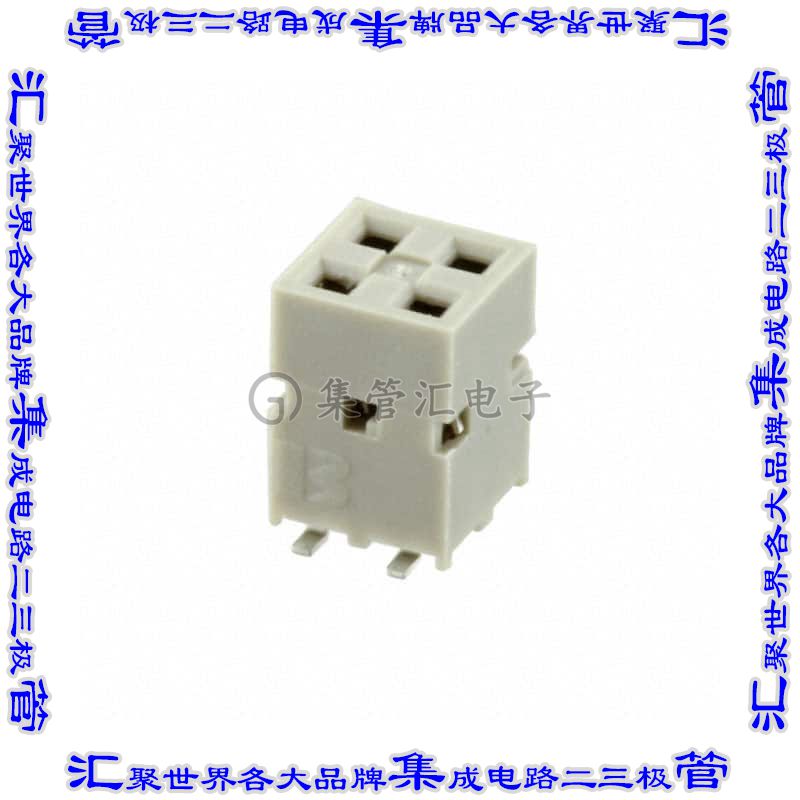 89898-302ALF 针座连接器4POS插座2排2.54mm母形插口表贴SMD镀金
