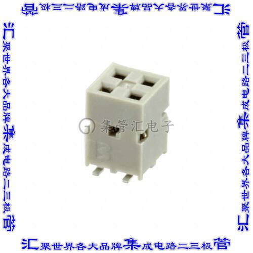89898-302ALF 针座连接器4POS插座2排2.54mm母形插口表贴SMD镀金