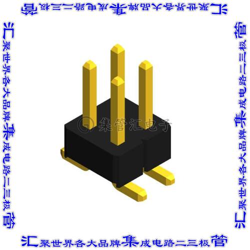 PHED-SS004G1ABONE-B300 针座连接器4POS接头2排2.54mm公形插针表