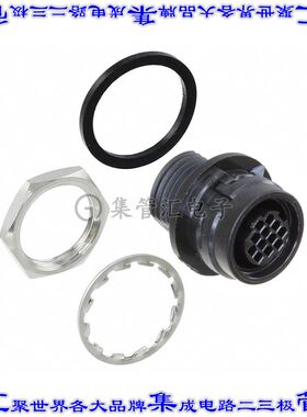 HR30-8R-12SC(31) 圆形连接器12POS插座外壳用于母插口黑色面板安