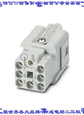 1418623 连接器7+接地无触头嵌件母头压接