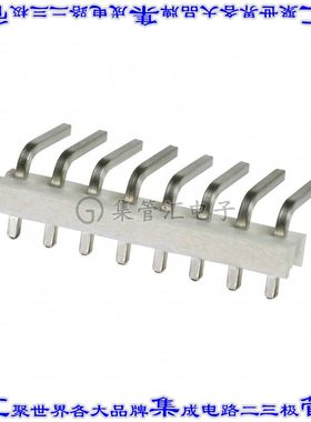 640385-8 针座连接器8POS接头3.96mm公形插针通孔直角锡