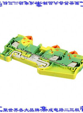 3206474 端子块连接器3POS接地地面6.2mm绿色黄色14-20AWG
