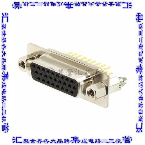 180-M26-213R911 连接器26POS插座母插口3排D-Sub高密度面板安装