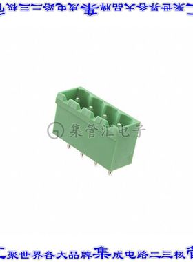 EBPA-04-C-C 端子块连接器4POS接头公引脚带罩5mm绿色垂直通孔