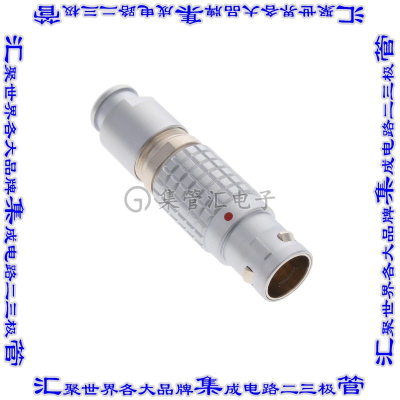 FGG.2B.305.CLAD92Z 圆形连接器5POS插头公引脚焊杯镀金自由悬挂