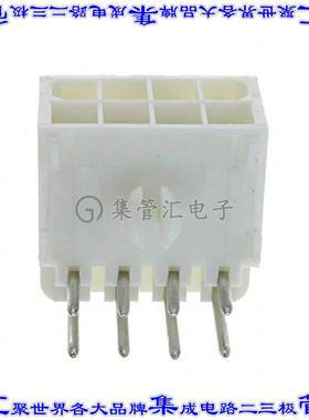 1-770970-0 针座连接器8POS接头2排4.14mm公形插针通孔直角锡