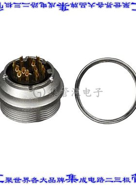 C09131G0142002U 圆形连接器14POS插座母插口焊杯镀金面板安装