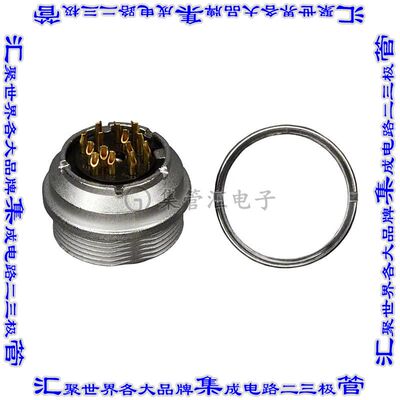 C09131G0142002U 圆形连接器14POS插座母插口焊杯镀金面板安装