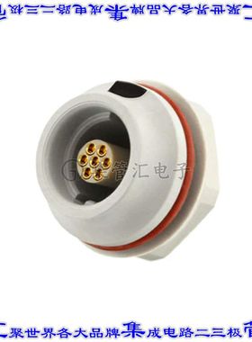 JMXHH1G07FSUDSU 圆形连接器7POS插座母插口焊杯镀金面板安装