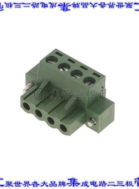 EM211804H 端子块连接器4POS插头母插口5.08mm绿色自由悬挂