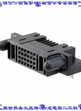 6450160-3 背板连接器26POS插座母插口4排2.54mm通孔直角黑色