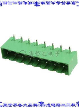 OSTOQ085451 端子块连接器8POS接头公引脚带罩5.08mm90DEG焊接