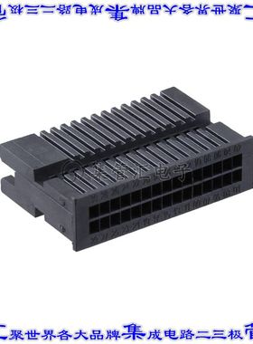 TSDF-15-D-S 矩形连接器外壳30POS 2排1.27mm公形引脚黑色自由悬