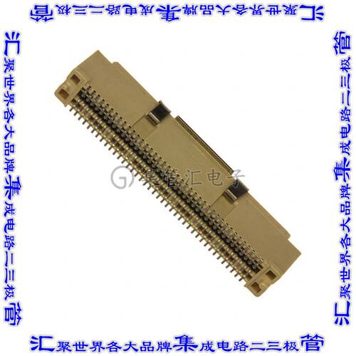 61083-084402LF 板对板连接器80POS插头中央触点带2排0.8mm表贴SM