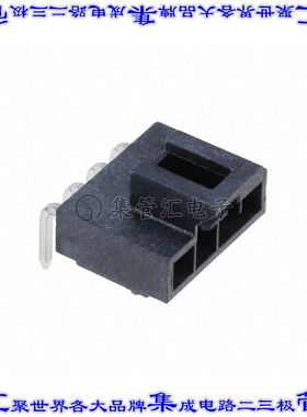 1053131104 针座连接器4POS接头2.5mm公形插针通孔直角锡