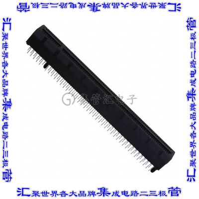 10018783-10013TLF 卡边缘连接器164POS母头2排1mm黑色镀金