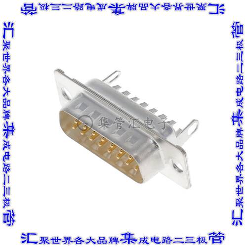 DA15P064HTXLF 连接器15POS插头公引脚2排D-Sub自由悬挂