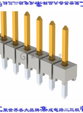 HTSW-106-07-FM-S 针座连接器6POS接头2.54mm公形插针通孔直针镀