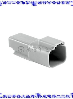 AT04-2P 矩形连接器外壳2POS插座公形引脚灰色自由悬挂