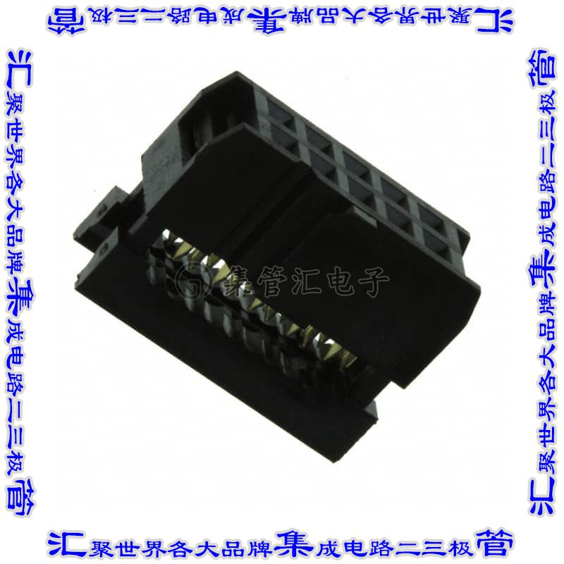 SFH210-PPPC-D05-ID-BK 矩形连接器10POS接头2排2.54mm母插口黑色