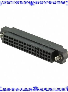 M83-LFC1F2N54-0000-000 矩形连接器54POS插座3排2mm母插口黑色压