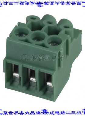 1984329 端子块连接器3POS无罩接头的插头3.5mm绿色自由悬挂