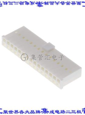 ISDM-15-K 矩形连接器外壳30POS 2排2.54mm母形插口白色自由悬挂