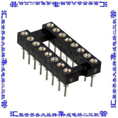 SA163000 连接器IC插座DIP 7.62mm插口16(2 x 8)位置镀金通孔