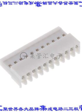 4-641238-1 矩形连接器11POS插座2.54mm母插口白色IDC镀金自由悬