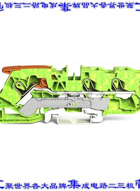 2110-1307 端子块连接器3POS接地地面10.0mm绿色黄色6-20AWG