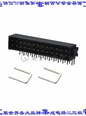 M80-8682622 针座连接器26POS接头2排2mm公形插针通孔直角镀金