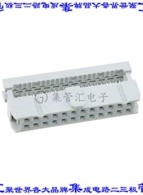 AWP 24-7240-T 矩形连接器24POS插口2排2.54mm母插口灰色IDC镀金