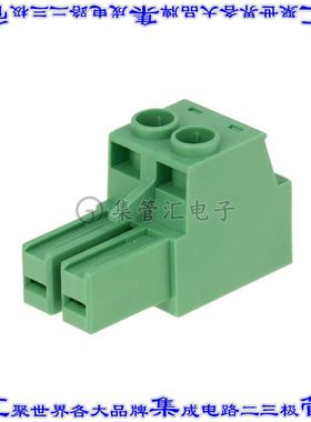 ET0401500000G 端子块连接器4POS插头母插口7.62mm绿色自由悬挂