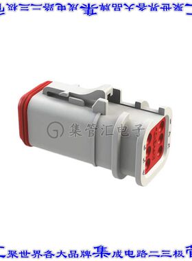 AT06-6S-OMWHT 矩形连接器外壳6POS插头3排母形插口白色自由悬挂